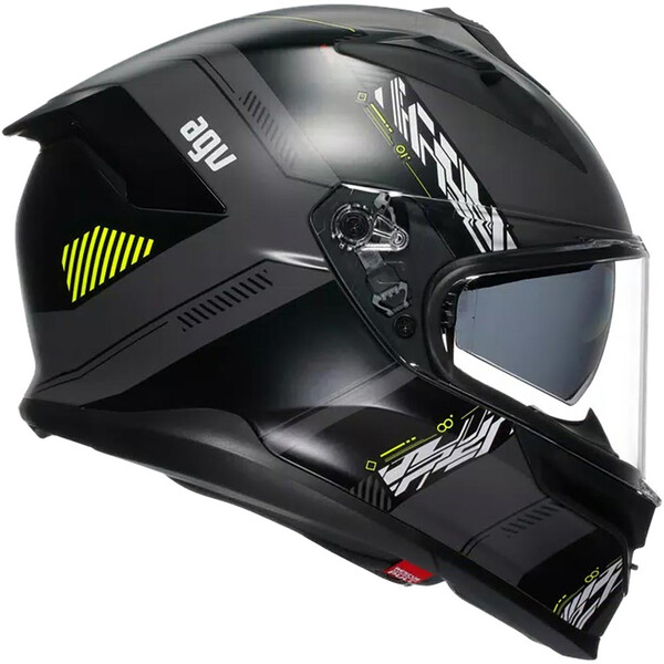 AGV - Casque K7 Kyber Gris Mat / Jaune fluo