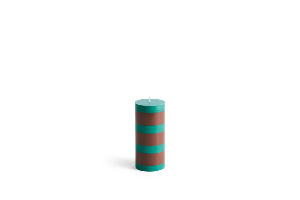 HAY  Column stearinlys, Small - Green/brown
