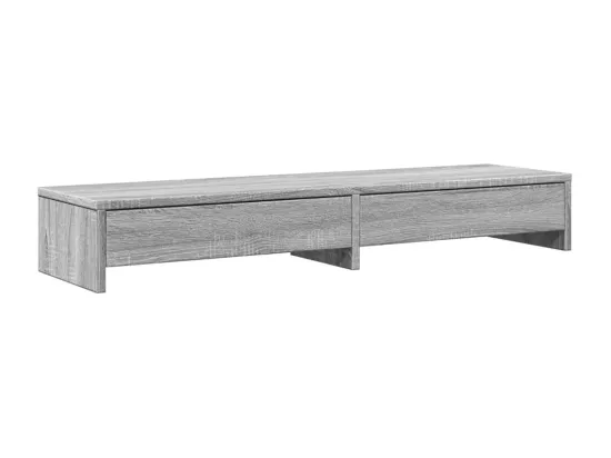Support de moniteur avec tiroirs sonoma gris bois d'ingénierie