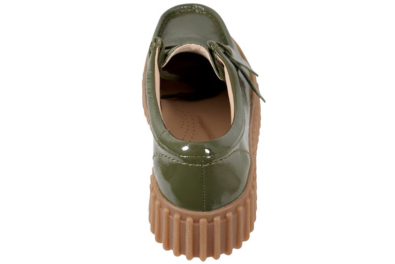 CLARKS TORHILL BEE SKO I OLIVENFARVET POLIDO