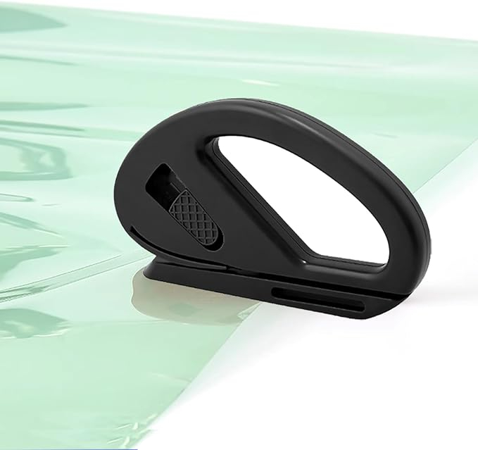 (10x6cm) Geschenkpapier Schneider Messer Folienschneider Cutter - Schwarz