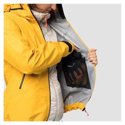 Veste Imperméable Femme Salewa Ortles 3L Gore-Tex Jaune