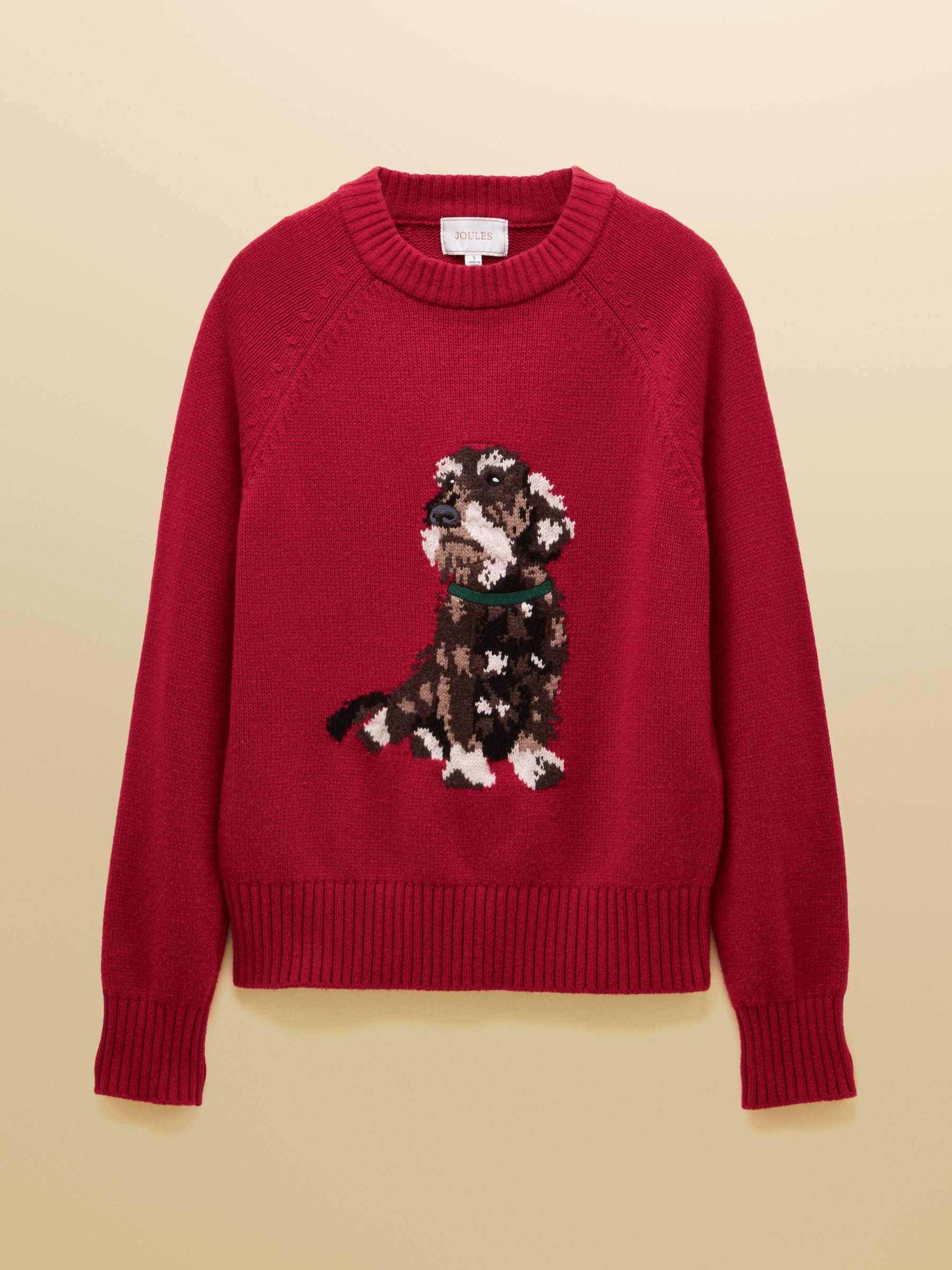 Joules Intarsia trui van katoenmix met regular fit