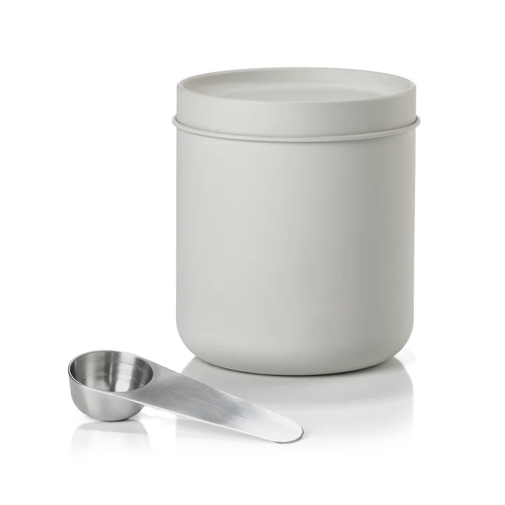 Zone Denmark - Singles Kaffeedose mit Löffel, warm grey