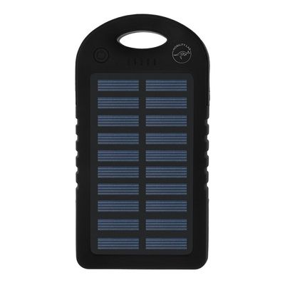 Mobility Lab - Chargeur solaire - 5000 mAh - 2 connecteurs de sortie (USB) - sur le câble : Micro-USB - noir