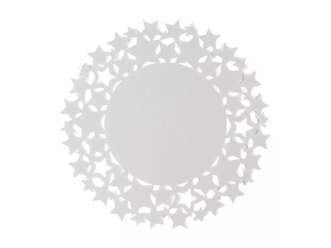 Set de Table Stille en Feutre - Blanc Moyen 38