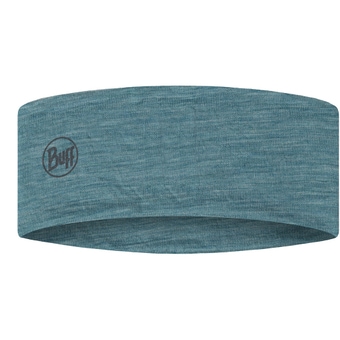 Buff Lightweight Merino Wool Stirnband Solid Pool