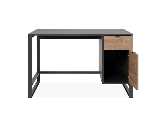 TERRE DE NUIT - Bureau 1 porte 1 tiroir anthracite