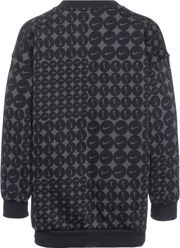 Nike - Club Oversized - Sweatshirt - Zwart - Katoen/Polyester