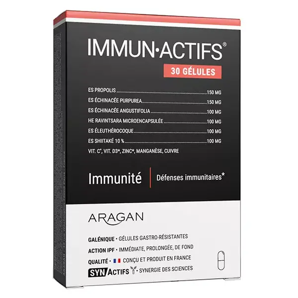 Aragan - Synactifs - Immunactifs® - Defesa Imune - Própolis - 30 cápsulas