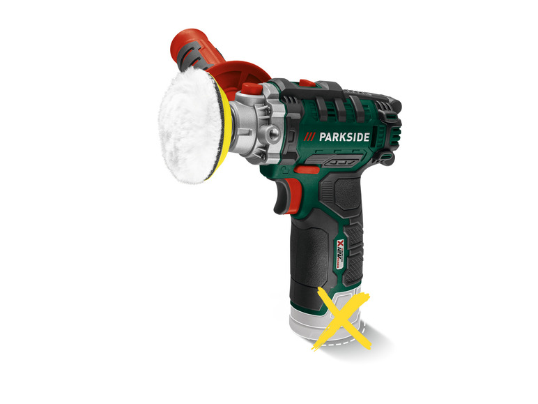 Accu-polijstmachine 12 V zonder accu en lader