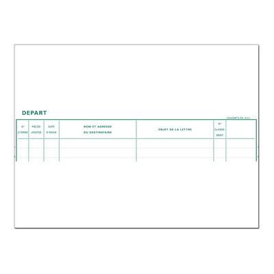 Exacompta - Registre Départ du courrier - 32 x 27 cm - 200 pages
