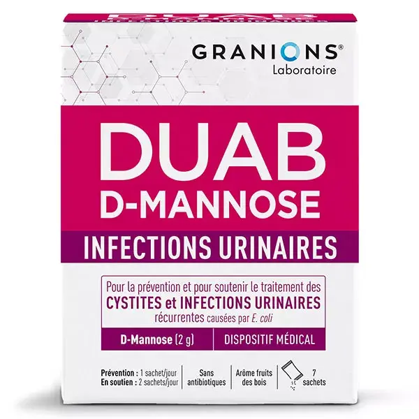 Granions Duab D-Manose Infecções do Trato Urinário Cistite 7 sachês