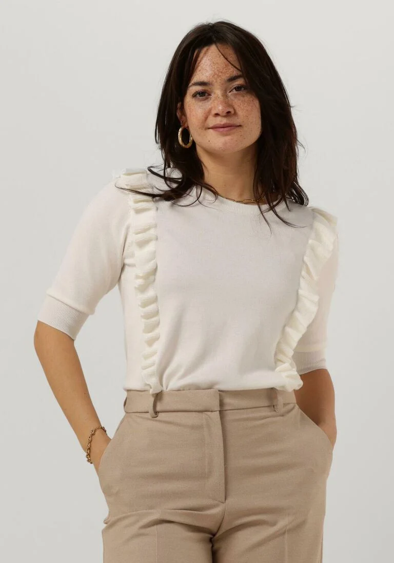 MINUS gebroken wit minus top vesia knit t-shirt