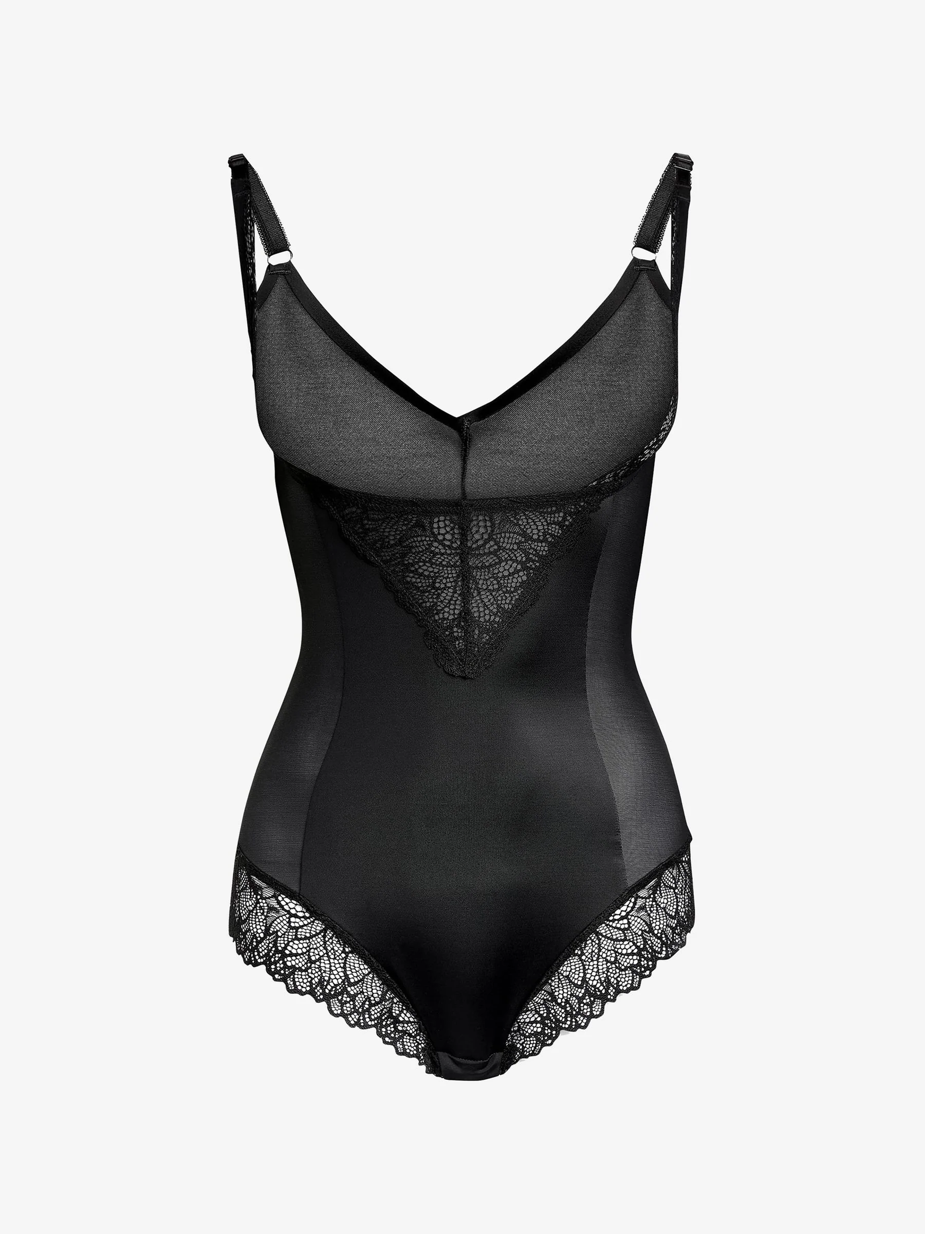 Zwart - Wear Your Own Bra - Vormgevende body met sterke buikcorrectie