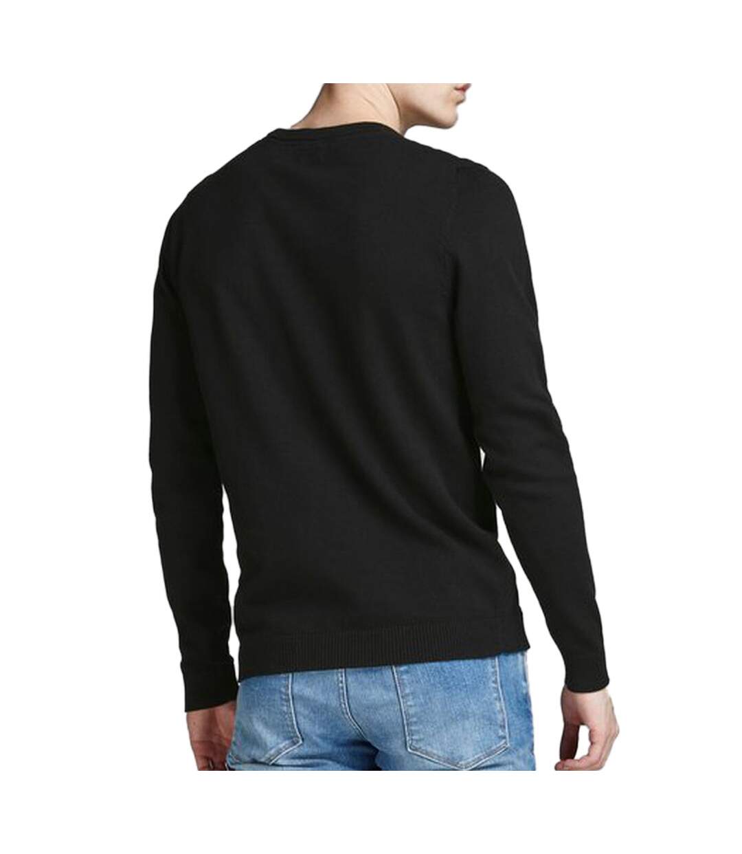 Pull Noir Homme Jack & Jones Basic Knit