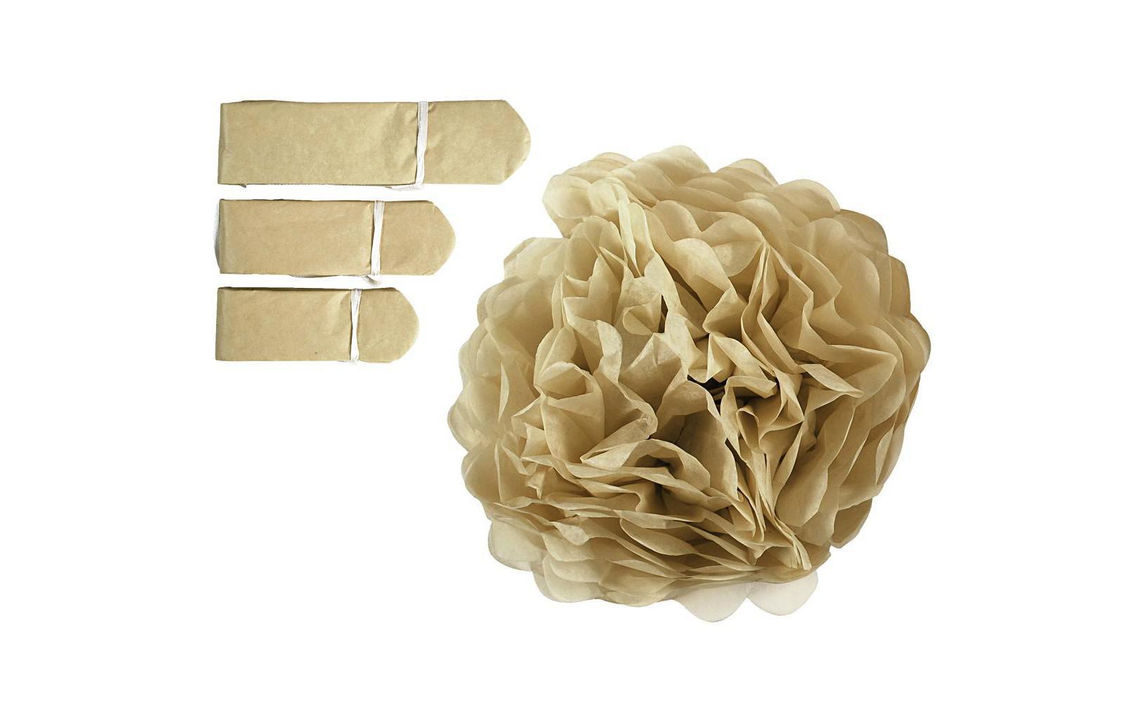 Pompons 20 + 24 + 30 cm 3 StückPartydekoration Tischdekoration
