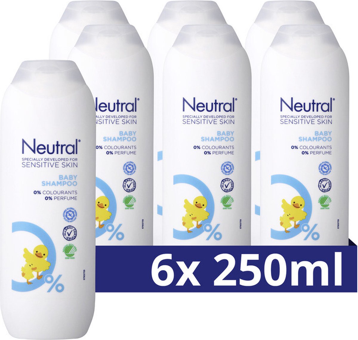 6x Neutral Baby shampoo (250 ml)