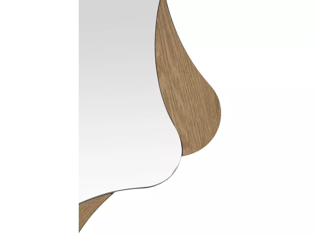 Miroir Mural star - Design Étoile en Bois Élégant, Ø 80 x 1 cm