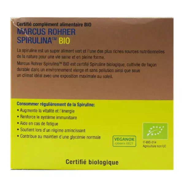 Comprimidos de Spirulina Orgânica Marcus Rohrer 540