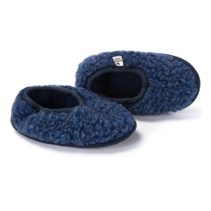 Alwero Chaussons Shearling | Bleu marine
