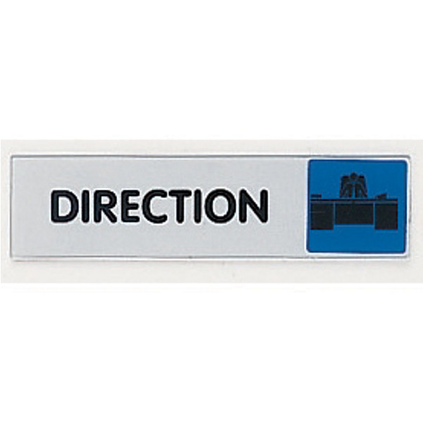 Plaquette de porte bureau direction 17 x 4 cm plexiglas