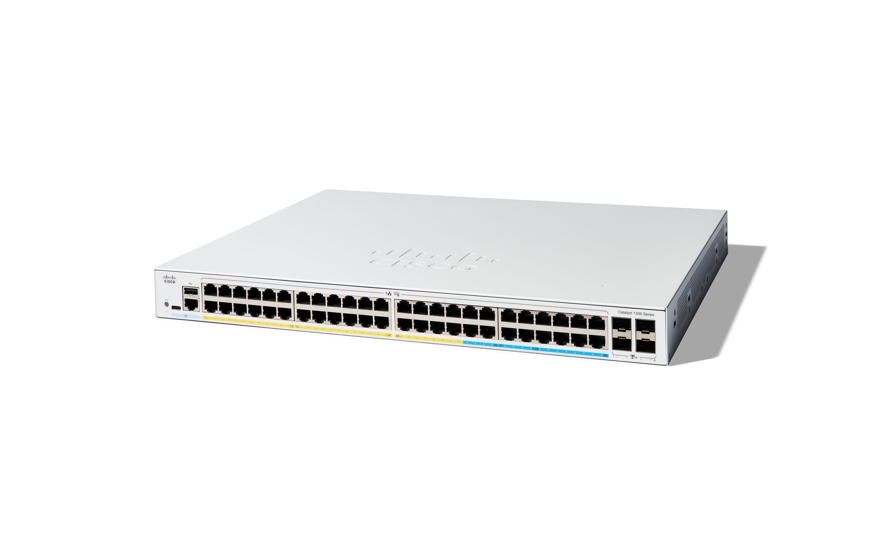 PoE+ Switch Catalyst C1300-48FP-4X 52 Port<br>Cisco Catalyst Switches der Serie 1300