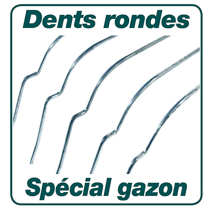 Balai à gazon Leborgne Xfil 20 dents fil rond