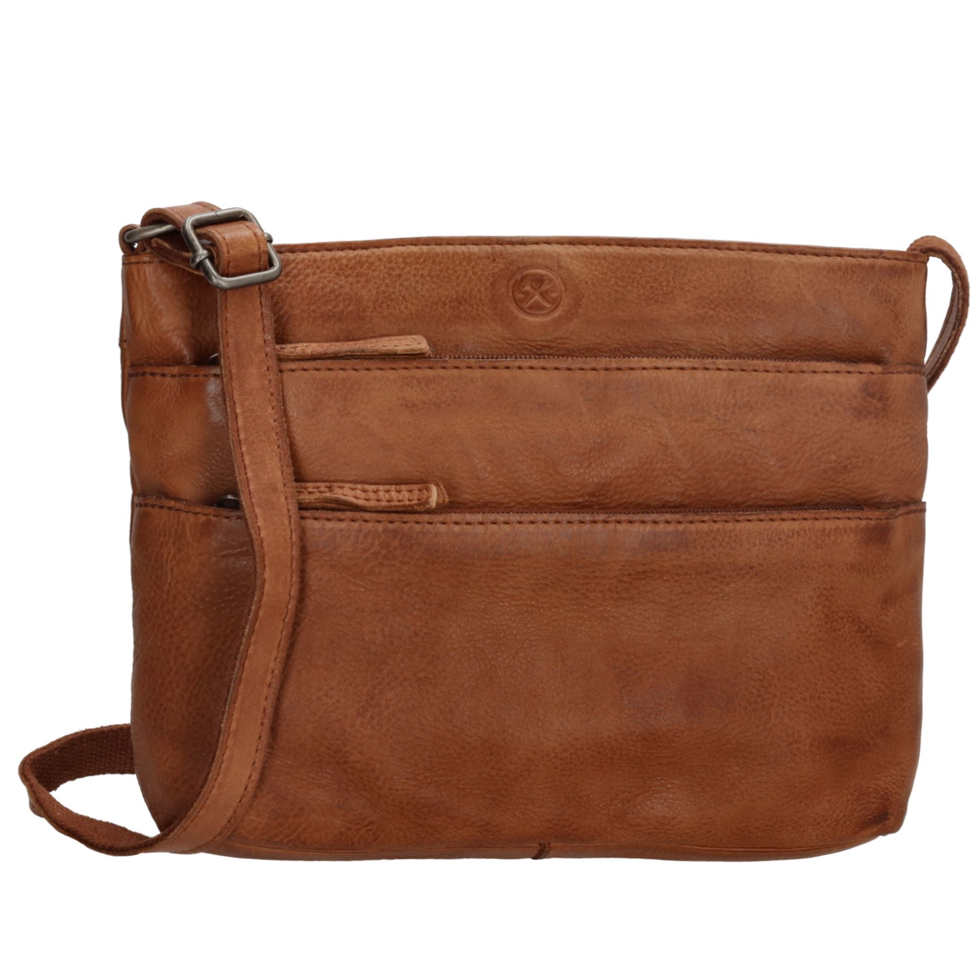 Hide & Stitches Paint Rock Schoudertas Cognac