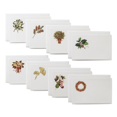 Kleine Weihnachtskarten floral
