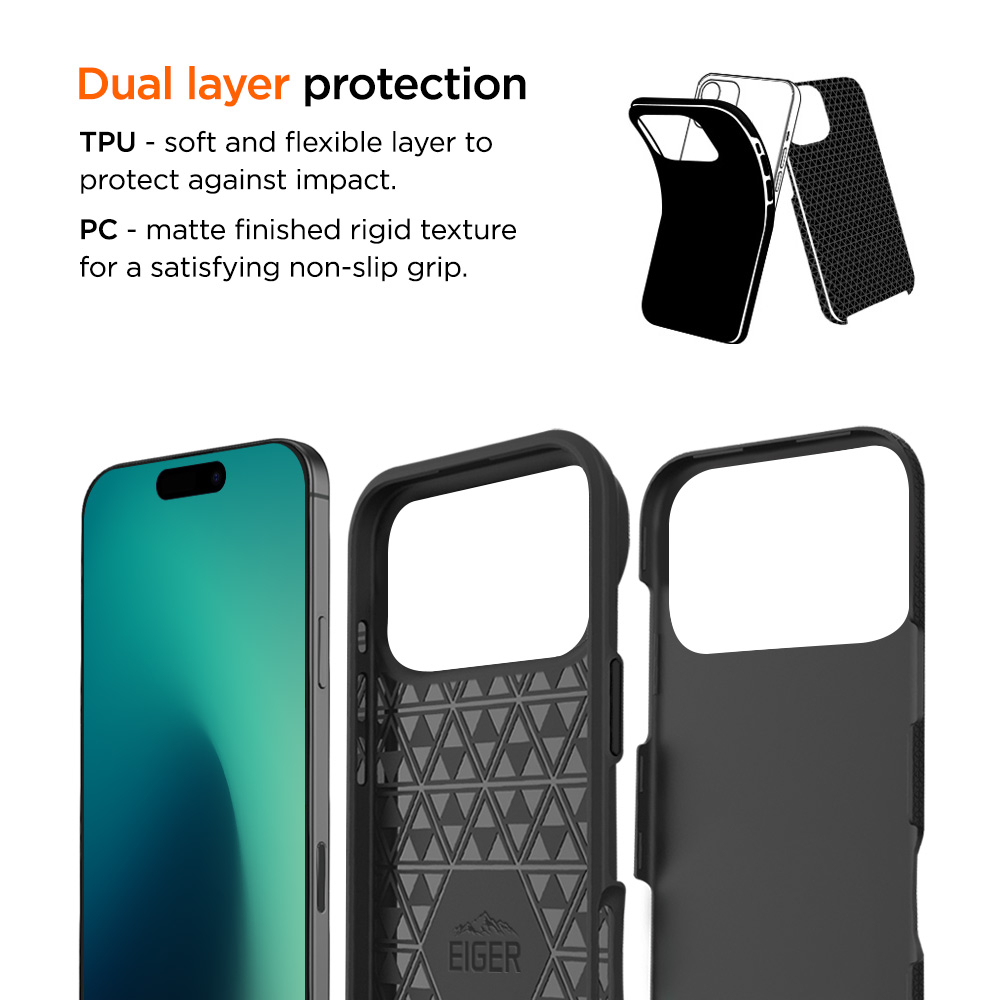 iPhone 17 Pro Max North Case Premium Hybrid Schutzhülle (EGCA00899) - Schwarz