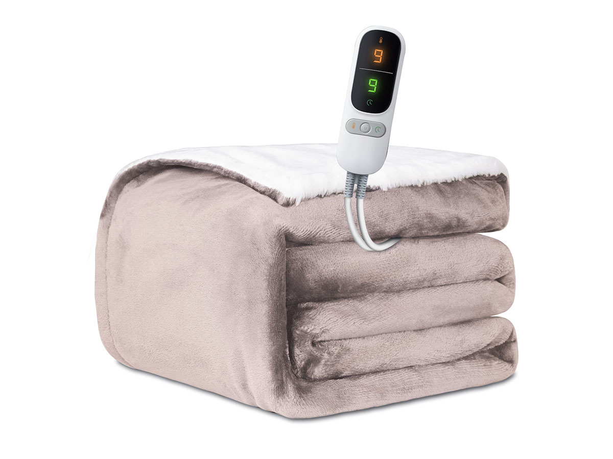 STAUS&BACH Powernap 1-persoons elektrisch deken - Dusty Pink