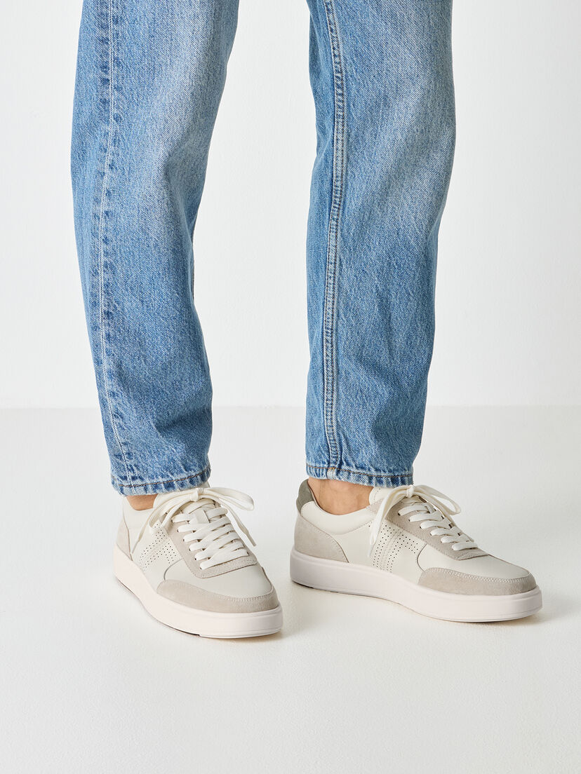 Leren Sneaker - beige