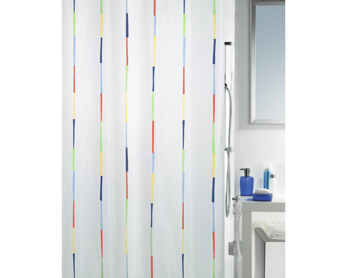 Spirella Dario multicolor textiel douchegordijn, 180 x 200 cm