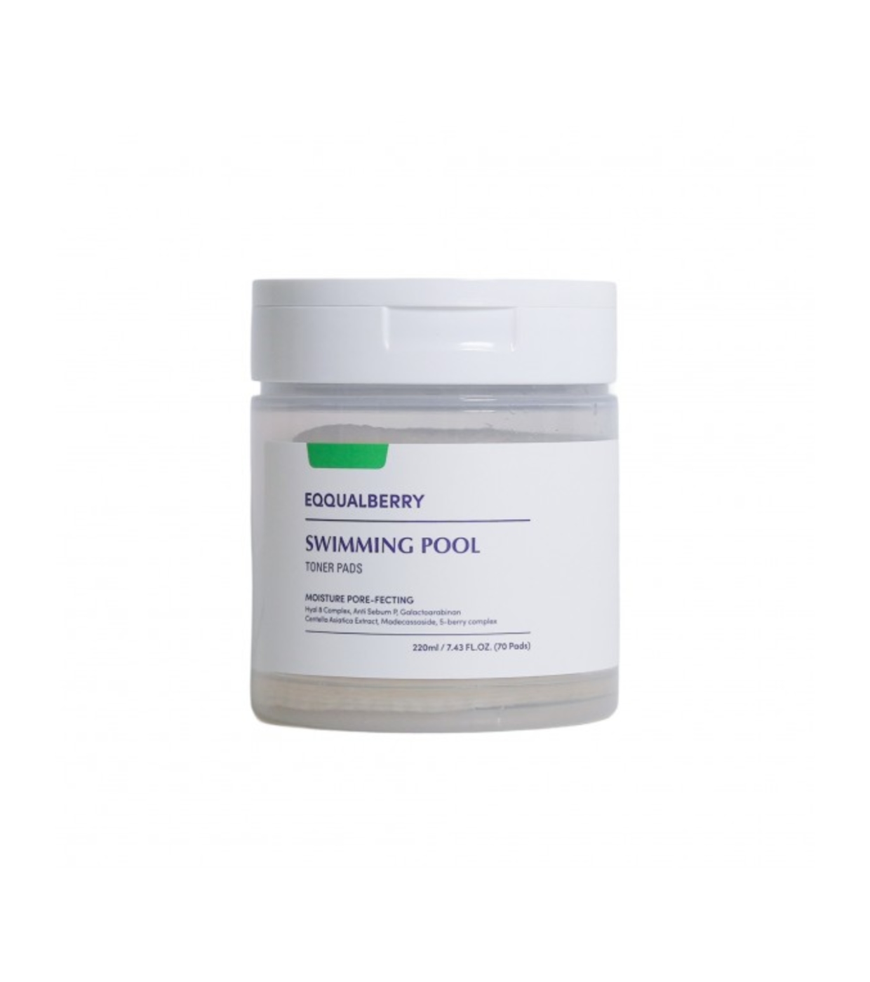 Eqqualberry - *Swimming Pool* - Almofadas tonificantes hidratantes e calmantes - 70 pads