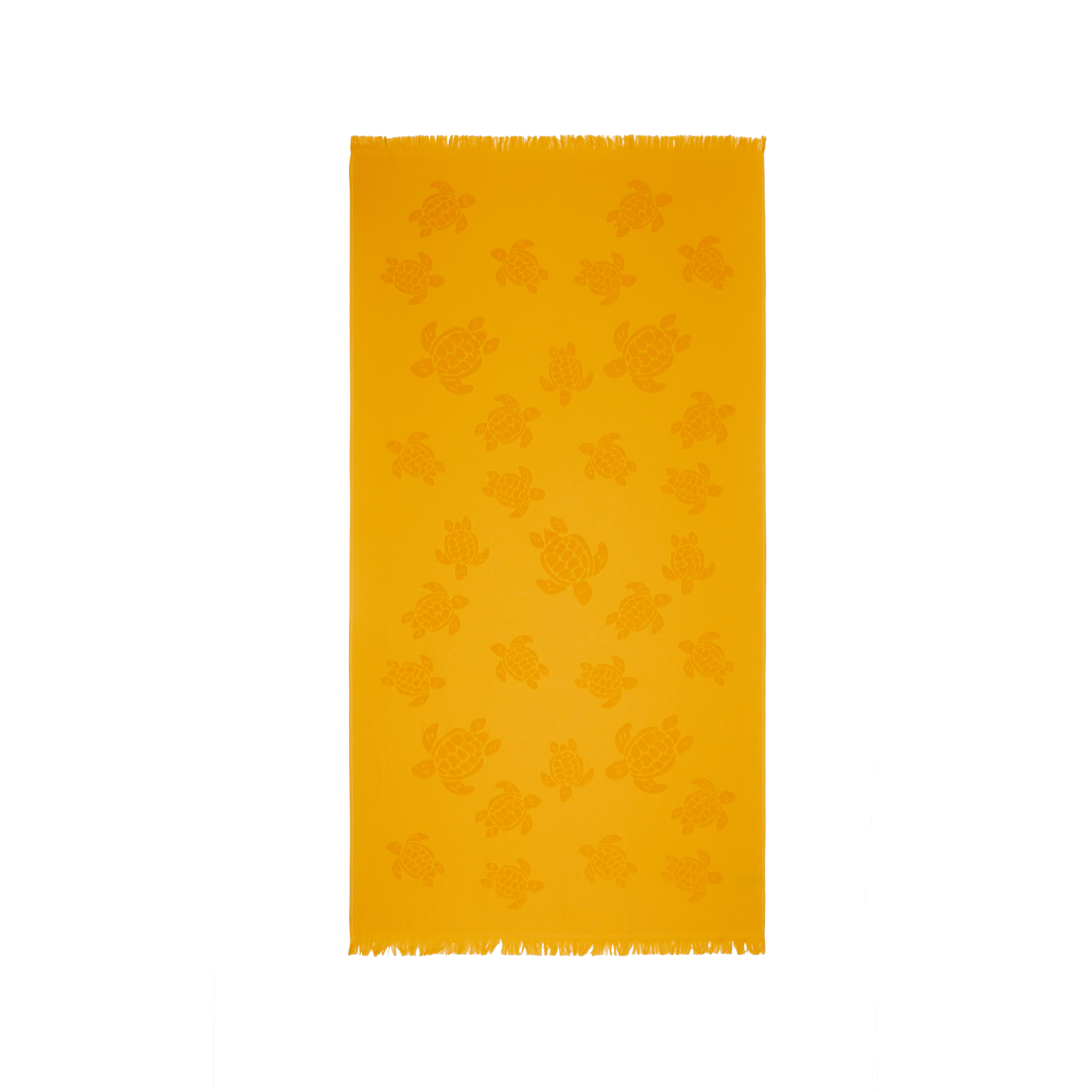 Serviette de Plage Fouta Uni en coton biologique Jacquard Tortues | Serviette Vilebrequin STHU1201