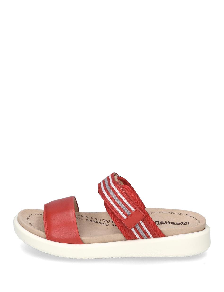 Sandale Albi 04, rot-kombi