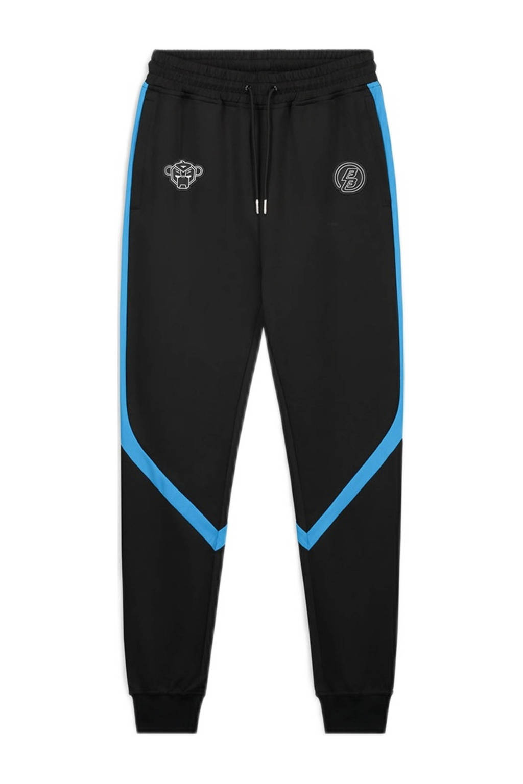 BLACK BANANAS regular fit joggingbroek JR. COMPOUND TRACKPANTS zwart/blauw