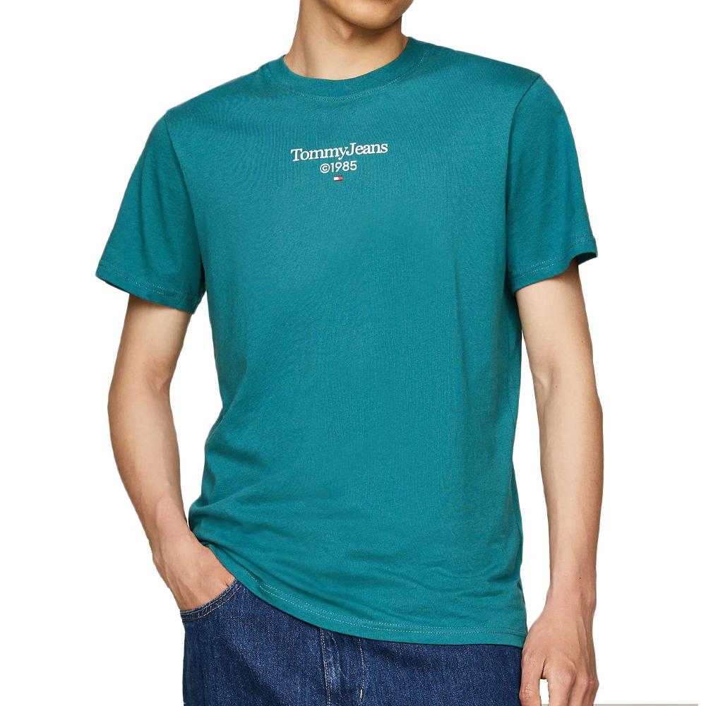 Tommy Hilfiger T-shirt Bleu Homme Tommy Hilfiger DM0DM18569-0TT