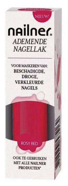 Nailner Nagellak Rosy Red 8ml