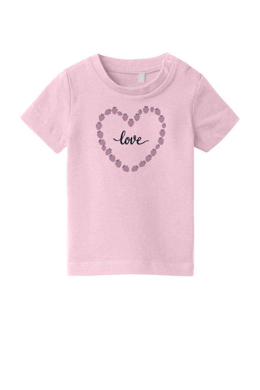 NAME IT T-shirt + korte broek + zonnehoed NBFVUBIE roze/groen