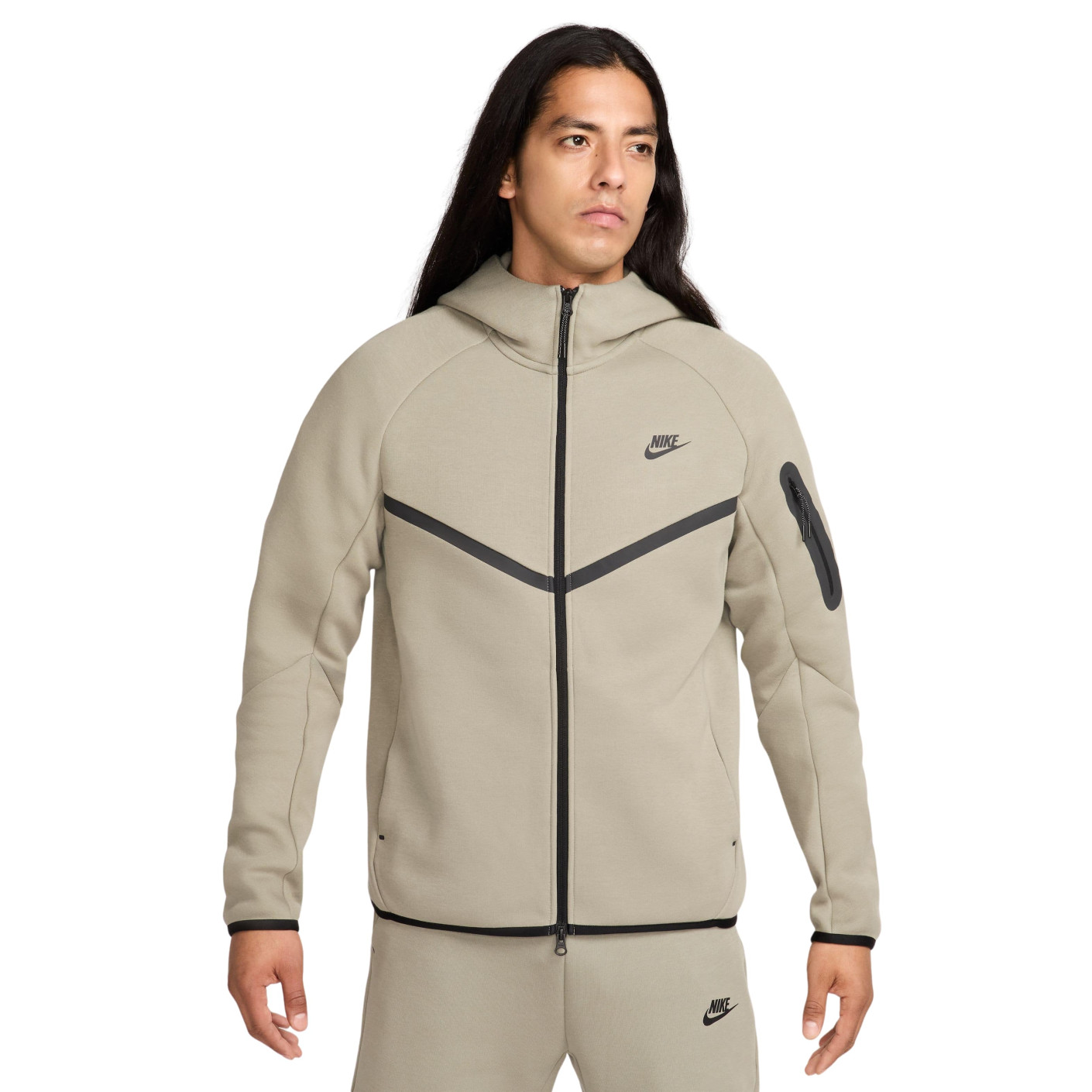 Nike Tech Fleece Sportswear Vest Grijsgroen Zwart