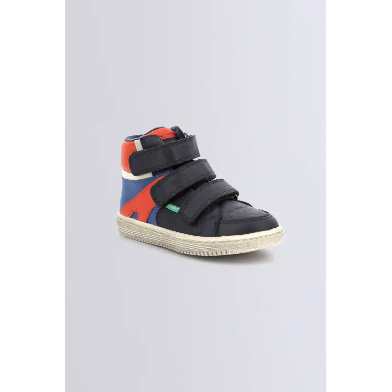 LOHAN BLEU ROUGE SNEAKERS HAUTES Synthetique Garçon