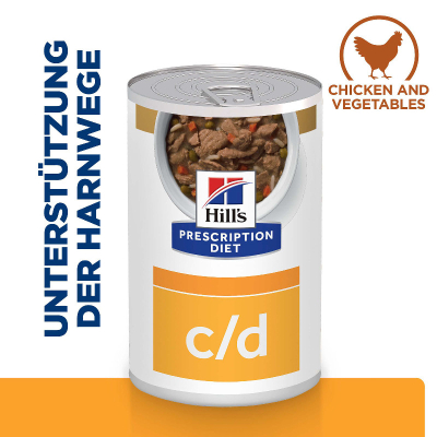 Hill's Vet Hundefutter Prescription Diet c/d Multicare mit Huhn & Gemüse 12x354g