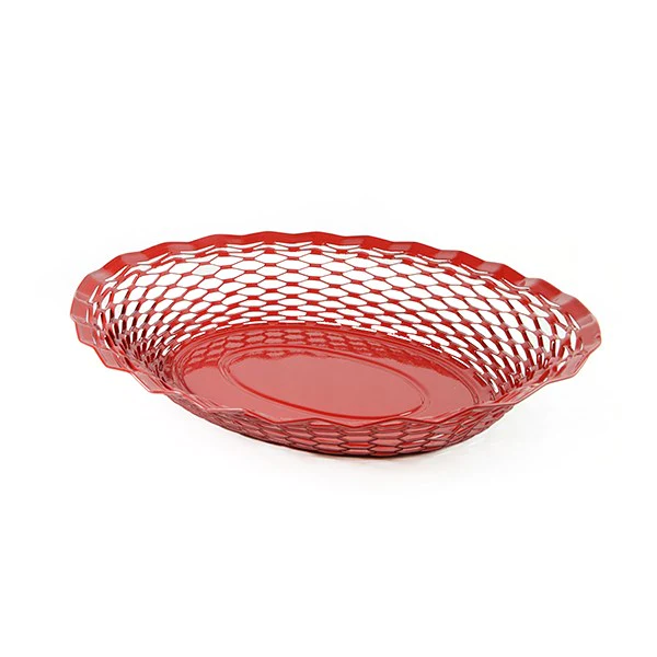 Corbeille à pain inox rouge 25 cm Roger Orfèvre