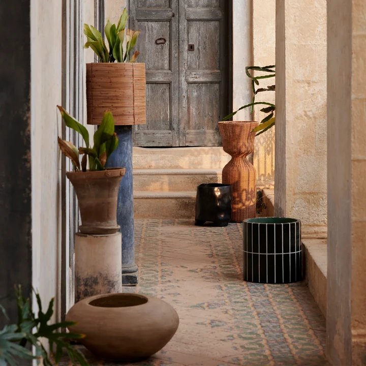 Ferm Living - Dodu Topf, H 30 cm, braun