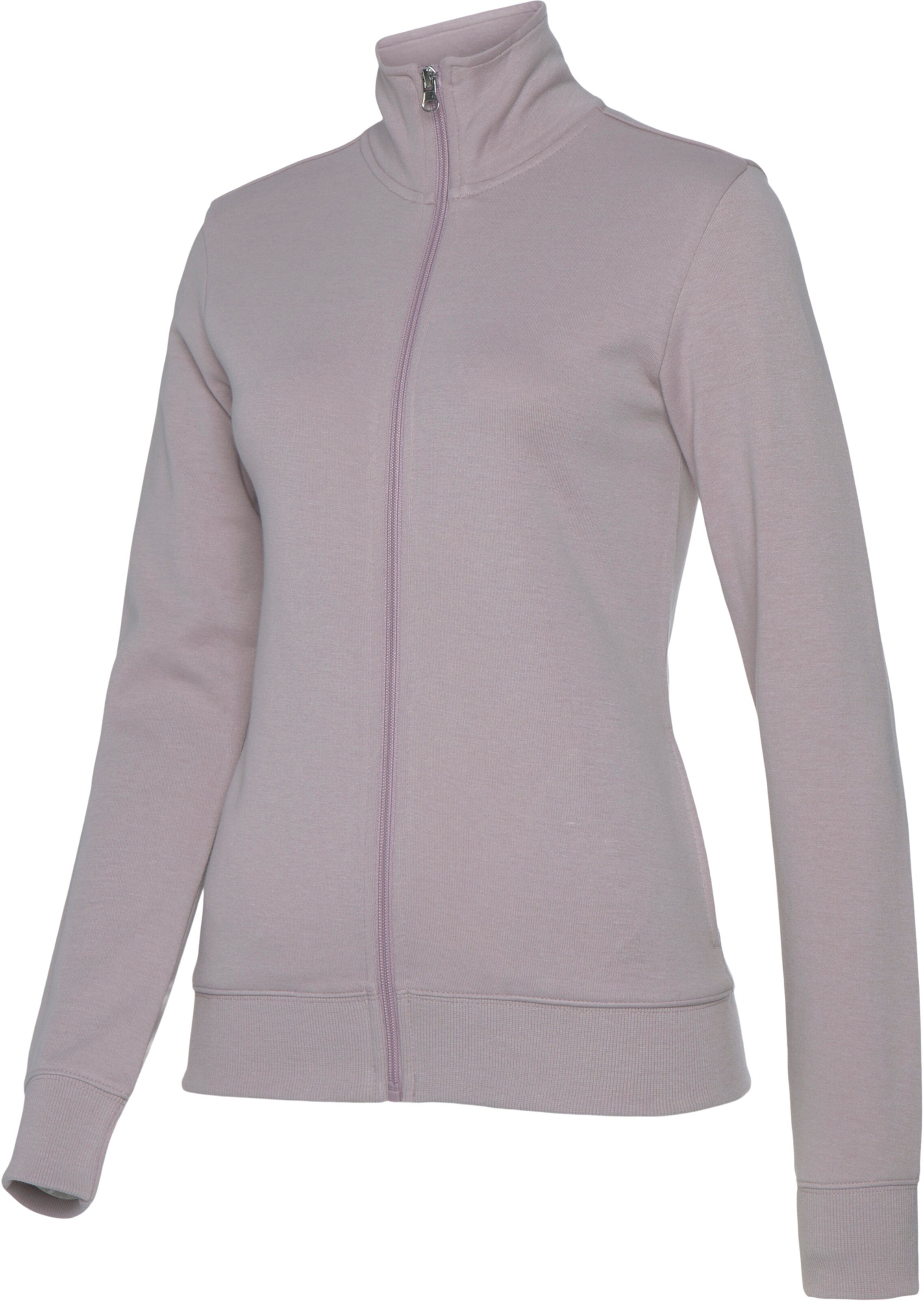 Sweatjacke in rauchrosa