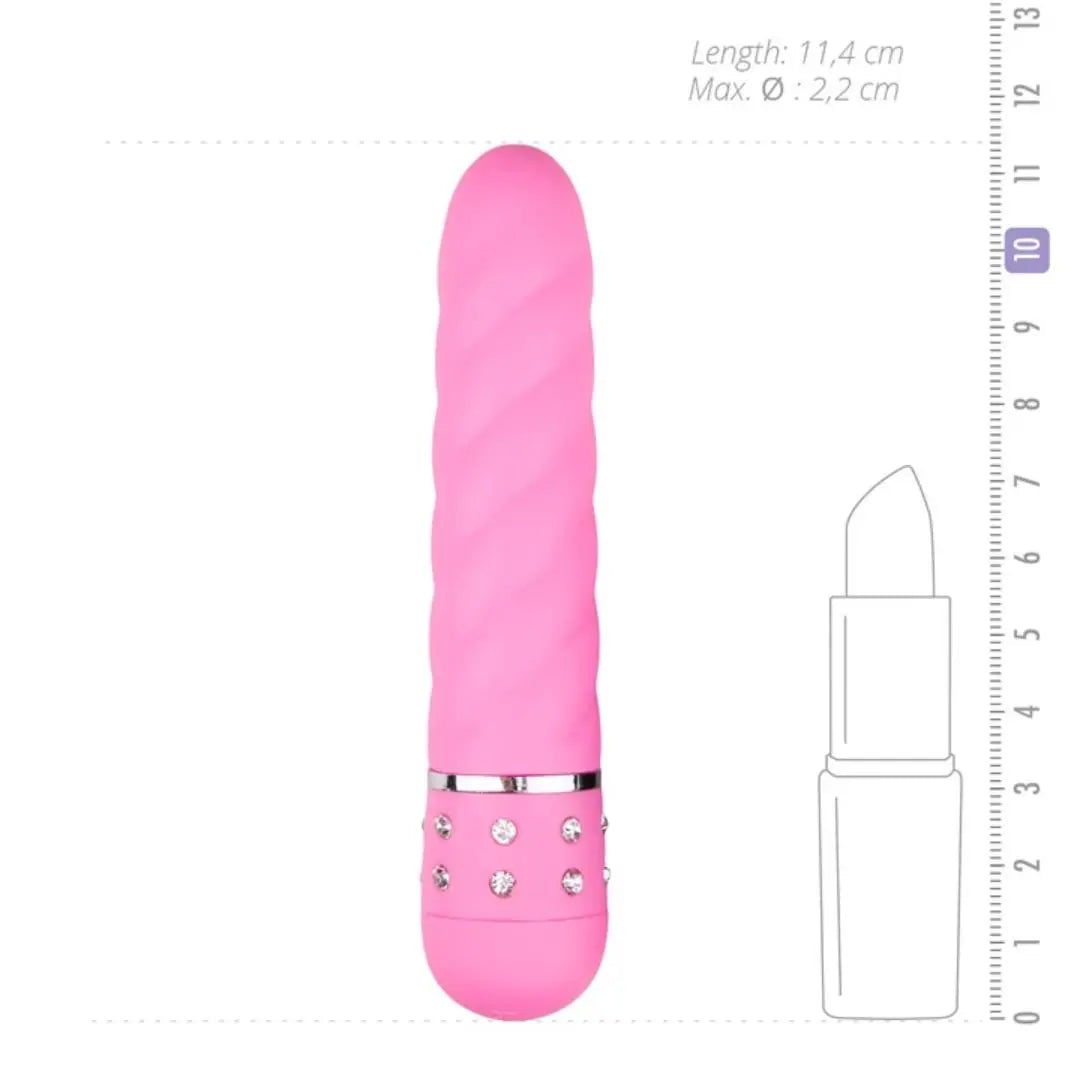 Mini Vibrator Twisted Pink