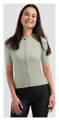 Maillot Manches Courtes Vélo Rogelli Essential II Taupe Femme