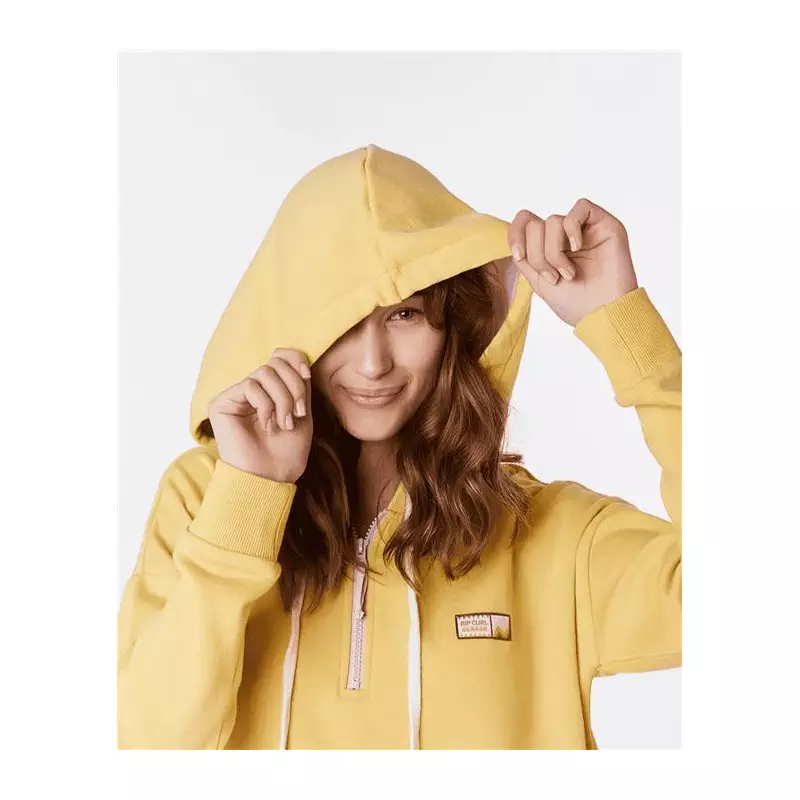Sweat femme RIPCURL Latina Isla Fleece Hoodie Washed Yellow